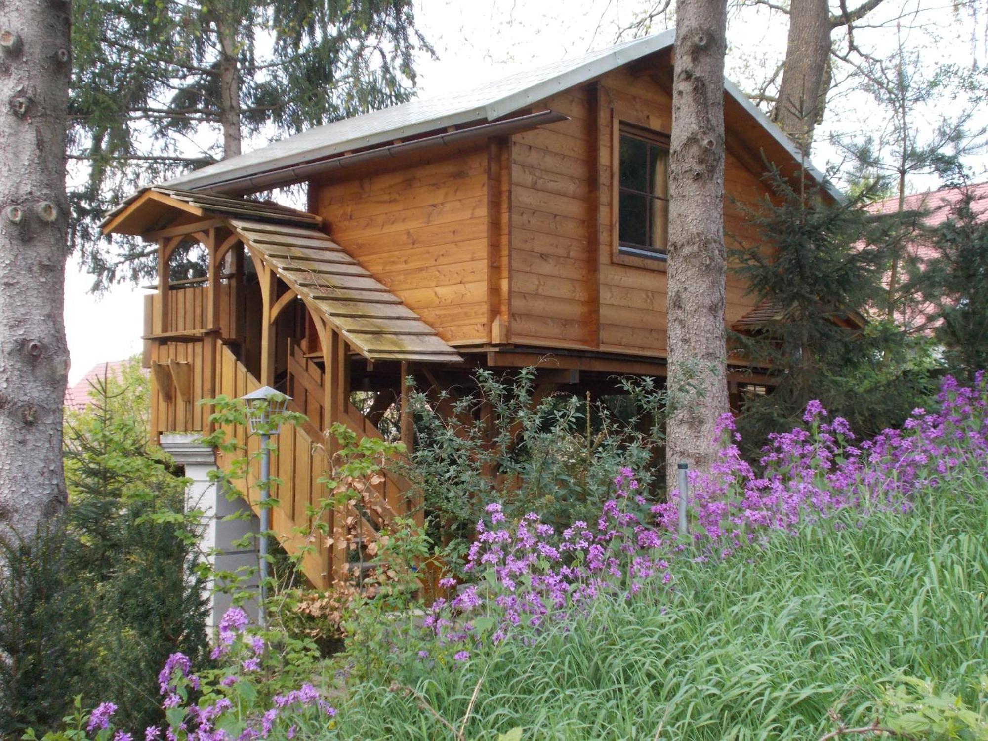Baumhaus Wolfshoehle Fischach 外观 照片